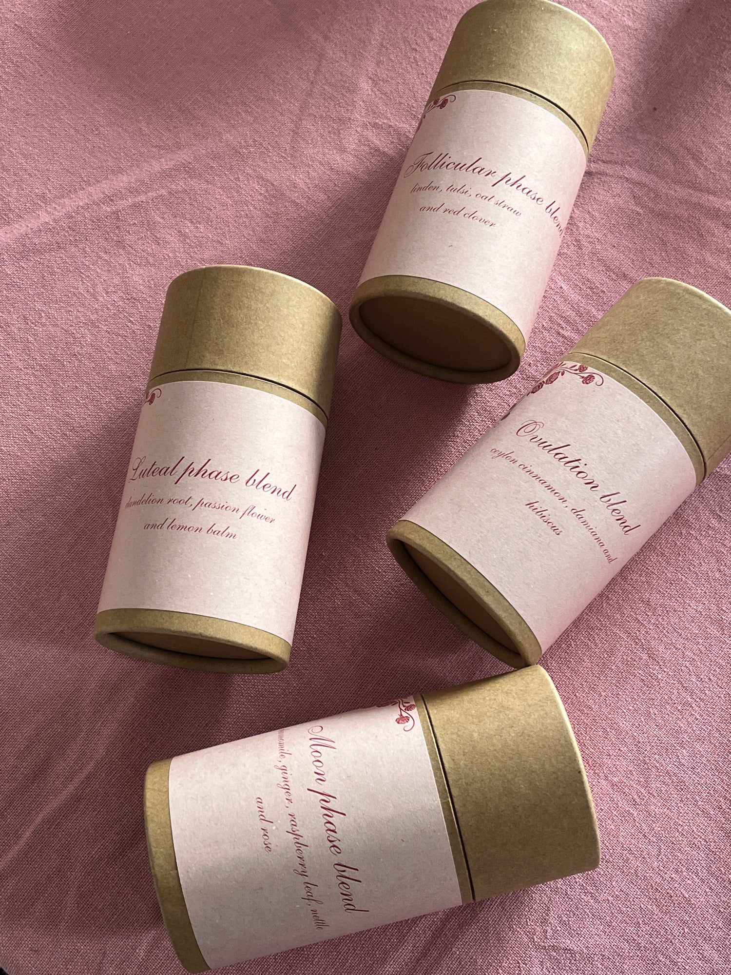 Menstrual cycle tea set